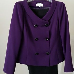 Purple suit jacket and pants Calvin Klein 12